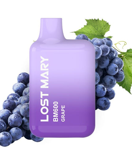 LOST MARY - BM600 NICOTINE VAPER 2% DISPOSABLE GRAPE LOST MARY - BM600 NICOTINE VAPER 2% DISPOSABLE GRAPE