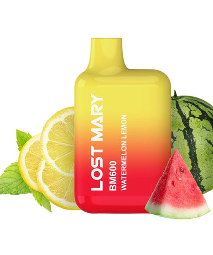 LOST MARY - BM600 NICOTINE VAPER 2% DISPOSABLE WATERMELON LEMON LOST MARY - BM600 NICOTINE VAPER 2% DISPOSABLE WATERMELON LEMON