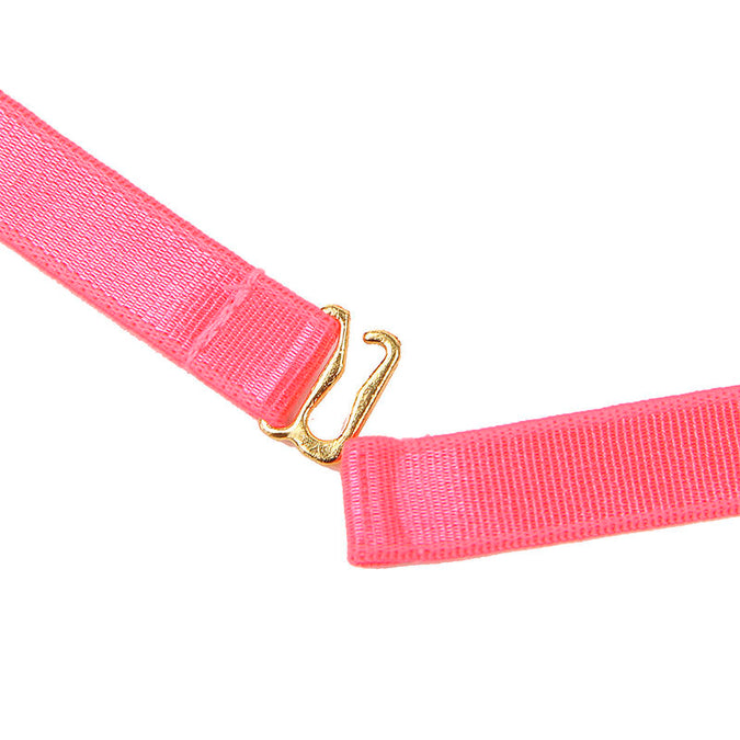 Subblime – 955304 Bh-set met ketting en beendetails fluorescerend roze L/xl
