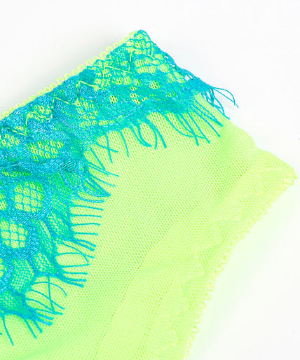 SUBBLIME - 955311 BH-SET MET KANT EN JARRETELBANDJES GROEN EN BLAUW S/M SUBBLIME - 955311 BH-SET MET KANT EN JARRETELBANDJES GROEN EN BLAUW S/M