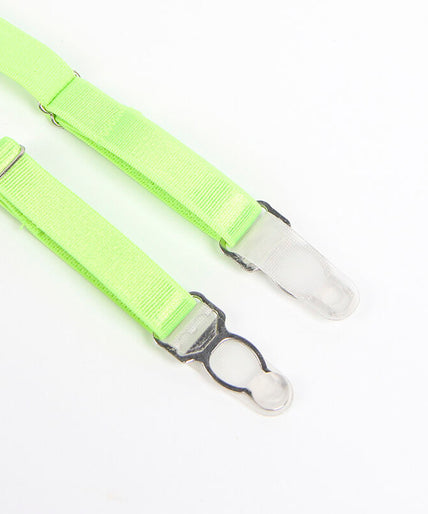 SUBBLIME - 955311 BH-SET MET KANT EN JARRETELBANDJES GROEN EN BLAUW S/M SUBBLIME - 955311 BH-SET MET KANT EN JARRETELBANDJES GROEN EN BLAUW S/M