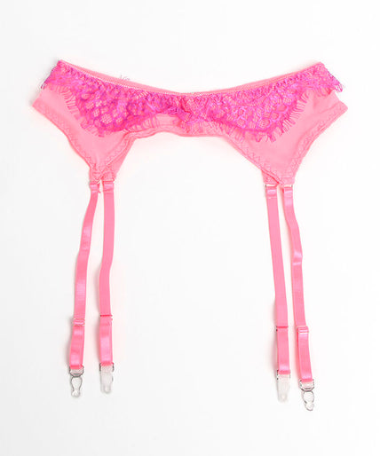 SUBBLIME - 955359 SET BH MET KANT EN JARRETELBANDJES ROZE EN PAARS S/M SUBBLIME - 955359 SET BH MET KANT EN JARRETELBANDJES ROZE EN PAARS S/M