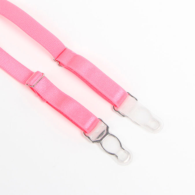 Subblime – 955366 Beha Set met Kant en Jarretellijnen Roze en Paars L/XL
