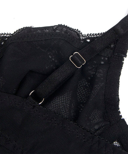 SUBBLIME - 955618 LACE BODYSUIT WITH BOTTOM CLOSURE BLACK S/M SUBBLIME - 955618 LACE BODYSUIT WITH BOTTOM CLOSURE BLACK S/M