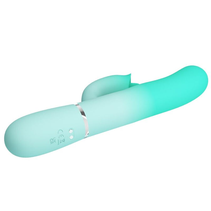 PRETTY LOVE - GIGI MULTIFUNCTIONELE KONIJNENVIBRATOR AQUAMARIJN