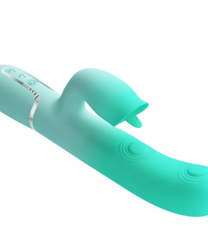 PRETTY LOVE - GIGI MULTIFUNCTION RABBIT VIBRATOR AQUA GREEN PRETTY LOVE - GIGI MULTIFUNCTION RABBIT VIBRATOR AQUA GREEN