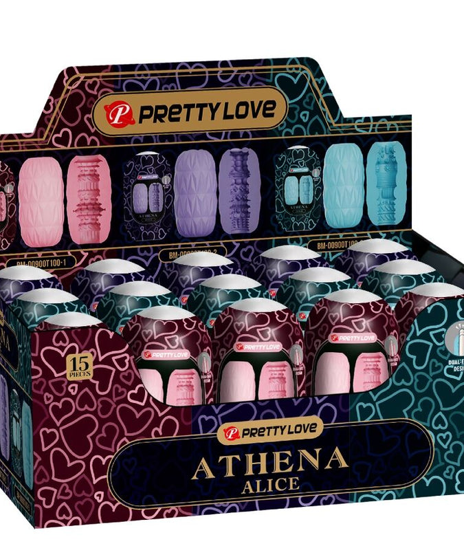 PRETTY LOVE - ATHENA ALICE PACK 15 VERSCHILLENDE MENSELIJKE MASTURBATOREN