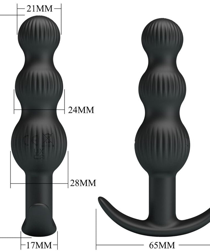 PRETTY LOVE - SIDNEY ANALE VIBRATOR 10 TRILLINGEN ZWART