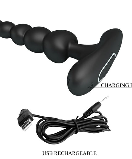 PRETTY LOVE - CORBAN ANALE VIBRATOR 10 TRILLINGEN ZWART PRETTY LOVE - CORBAN ANALE VIBRATOR 10 TRILLINGEN ZWART
