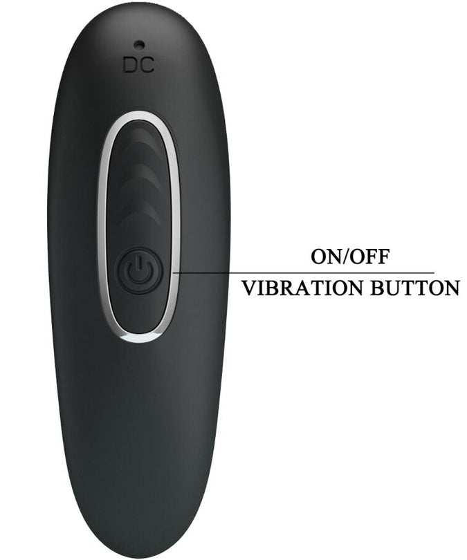Pretty Love – Corban Anal Vibrator 10 Vibrations Black