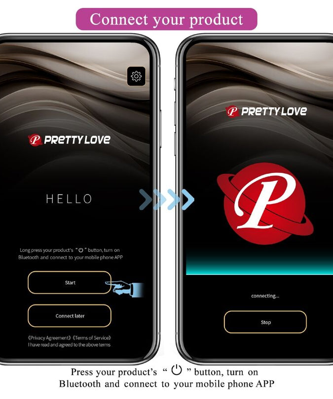 PRETTY LOVE - LEVIATHAN APP CONTROLLED VIBRATOR PURPLE