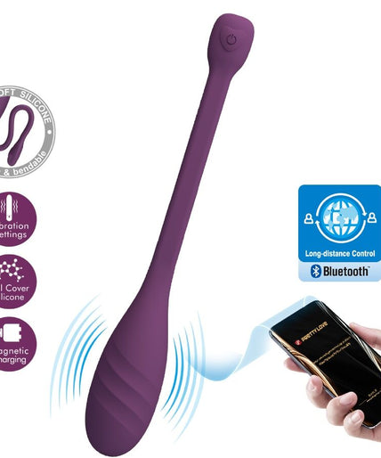 PRETTY LOVE - LEVIATHAN APP CONTROLLED VIBRATOR PURPLE PRETTY LOVE - LEVIATHAN APP CONTROLLED VIBRATOR PURPLE