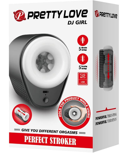 PRETTY LOVE - DJ GIRL MALE MASTURBATOR WITH VIBRATION 5 SETTINGS NEGRO PRETTY LOVE - DJ GIRL MALE MASTURBATOR WITH VIBRATION 5 SETTINGS NEGRO