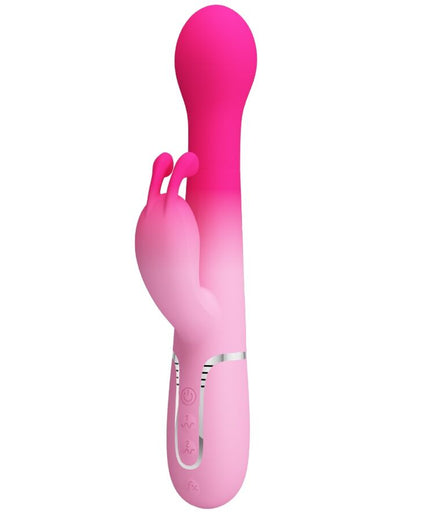 PRETTY LOVE - DEJON 3 IN 1 MULTIFUNCTION RABBIT VIBRATOR PINK PRETTY LOVE - DEJON 3 IN 1 MULTIFUNCTION RABBIT VIBRATOR PINK
