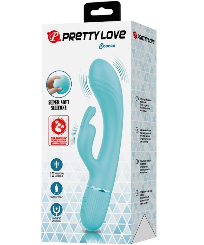Pretty Love – Scocco Vibrator Rabbit Turquoise