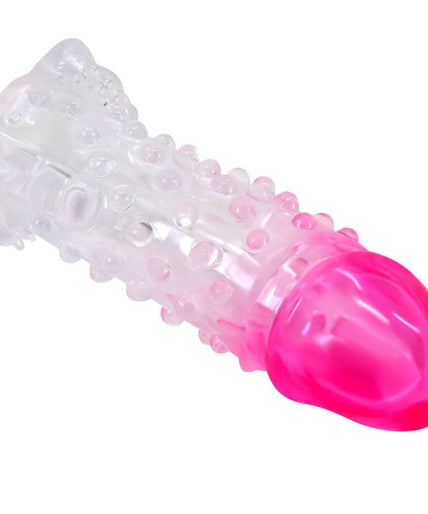 PRETTY LOVE - WILFORD REALISTIC ENLARGEMENT SHEATH WITH EMBOSSED PENIS PINK PRETTY LOVE - WILFORD REALISTIC ENLARGEMENT SHEATH WITH EMBOSSED PENIS PINK