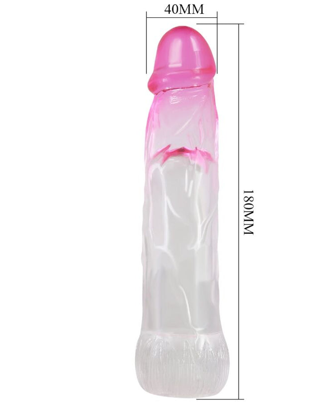 PRETTY LOVE - NERON REALISTIC 6 CM ENLARGEMENT SHEATH FOR PENIS PINK