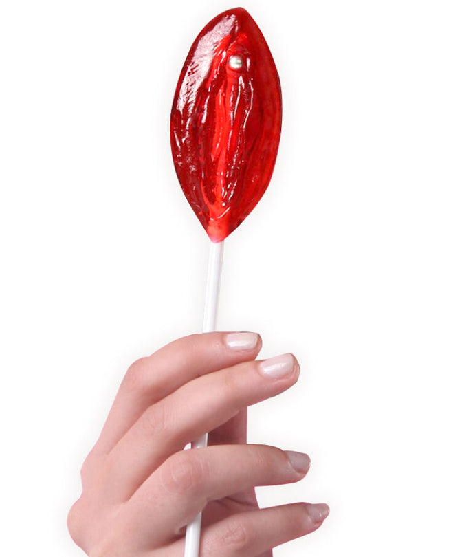 SECRETPLAY - DISPLAY ASSORTIMENT VAGINA LOLLIPOPS AARDBEI 40 STUKS