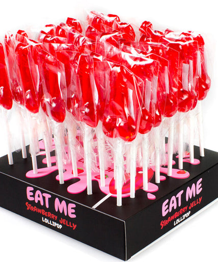 SECRETPLAY - DISPLAY ASSORTMENT PENIS LOLLIPOPS STRAWBERRY 40 UNITS SECRETPLAY - DISPLAY ASSORTMENT PENIS LOLLIPOPS STRAWBERRY 40 UNITS