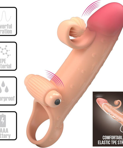 ROMANCE - VIBRATING PENIS SLEEVE NATURAL ROMANCE - VIBRATING PENIS SLEEVE NATURAL