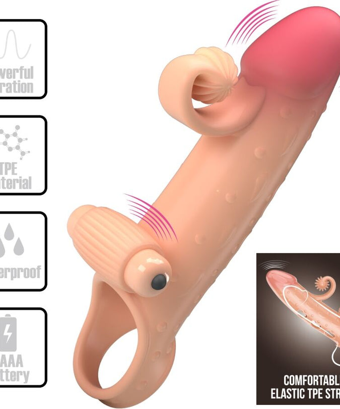 ROMANCE - VIBRATING PENIS SLEEVE NATURAL