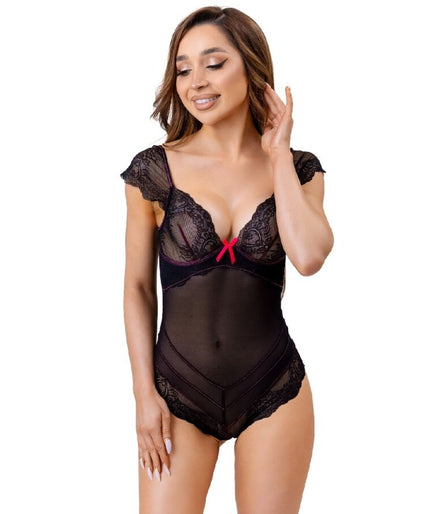 LIVCO CORSETTI FASHION - EVELYN LC 20243 BODY MET KANTEN AFWERKING EN TRANSPARANTIES ZWART S/M LIVCO CORSETTI FASHION - EVELYN LC 20243 BODY MET KANTEN AFWERKING EN TRANSPARANTIES ZWART S/M