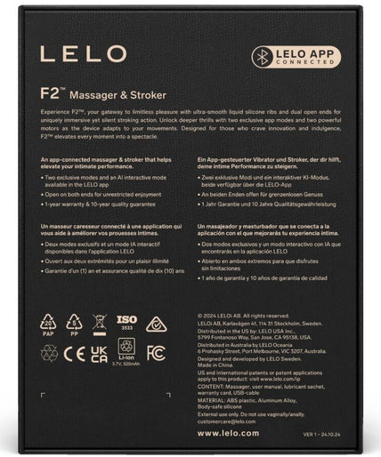 LELO – F2S Male Masturbator – Red LELO – F2S Male Masturbator – Red