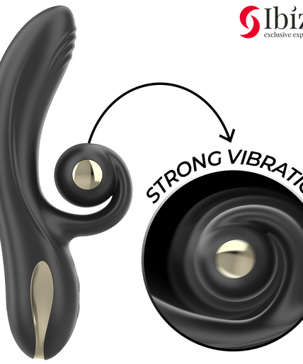 IBIZA - TWISTER VIBRATOR WITH CURVE STIMULATOR AND VIBRO-ROTATION IBIZA - TWISTER VIBRATOR WITH CURVE STIMULATOR AND VIBRO-ROTATION