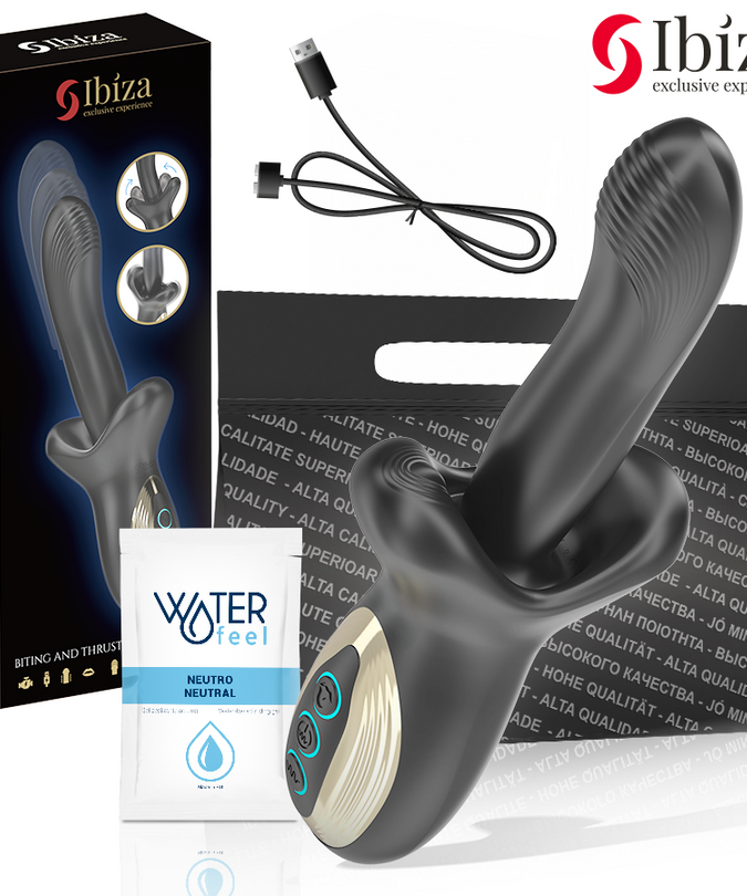 IBIZA - POWERFUL VIBRATOR WITH THRUSTING AND BITING EFFECT