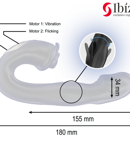 IBIZA - ROSE VIBRATOR FLICKING EFFECT AND CLIT STIMULATOR IBIZA - ROSE VIBRATOR FLICKING EFFECT AND CLIT STIMULATOR