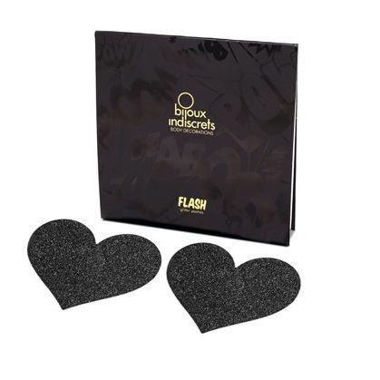 BIJOUX - INDISCRETS FLASH BLACK HEART TEPELSLUITINGEN BIJOUX - INDISCRETS FLASH BLACK HEART TEPELSLUITINGEN