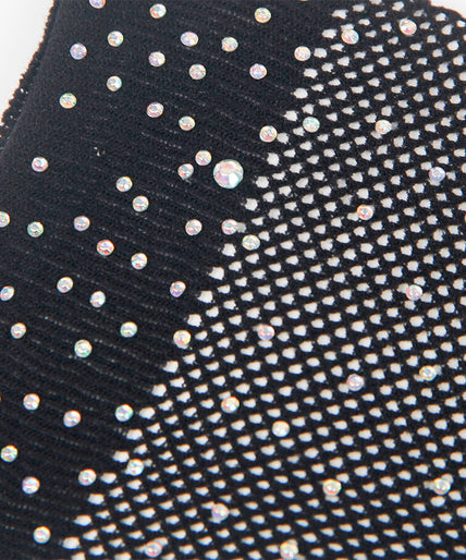 SUBBLIME - 957469SHINE TRANSPARENT GLOVES BLACK S/M SUBBLIME - 957469SHINE TRANSPARENT GLOVES BLACK S/M