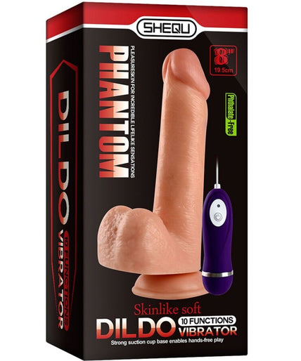 SHEQU - ADAM VIBRATOR DILDO WITH REMOTE CONTROL 21 CM SHEQU - ADAM VIBRATOR DILDO WITH REMOTE CONTROL 21 CM