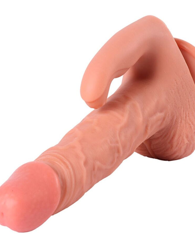 SHEQU - HAYDEN DILDO AND CLITORIS STIMULATOR WITH VIBRATION AND REMOTE CONTROL 16 CM