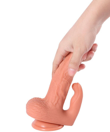SHEQU - HAYDEN DILDO AND CLITORIS STIMULATOR WITH VIBRATION AND REMOTE CONTROL 16 CM SHEQU - HAYDEN DILDO AND CLITORIS STIMULATOR WITH VIBRATION AND REMOTE CONTROL 16 CM