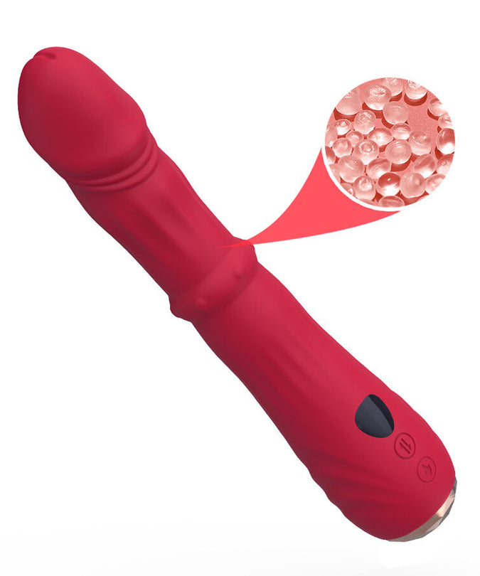 Armony – Thermo – Adjustable Point A Stimulator Vibrator Dildo Red