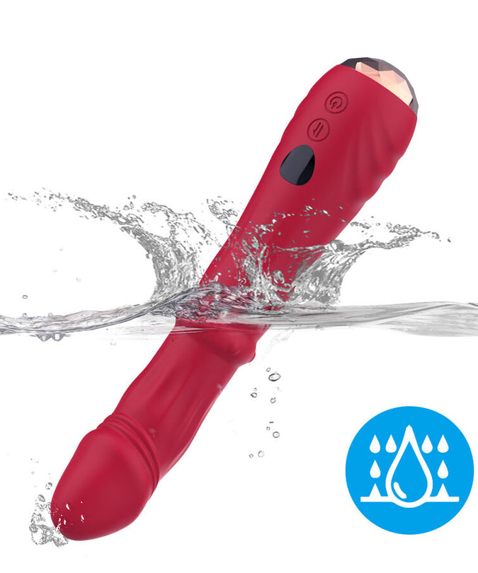 Armony – Thermo – Adjustable Point A Stimulator Vibrator Dildo Red