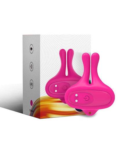 Armony – Konijnvormige trillingsmagnetische tepelklemmen roze Armony – Konijnvormige trillingsmagnetische tepelklemmen roze