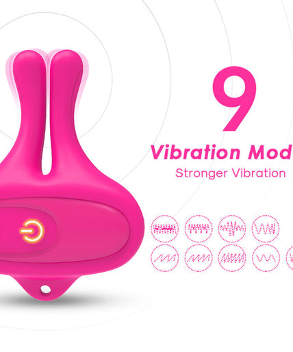 Armony – Rabbit Shape Vibration Magnetic Nipple Clamps Pink Armony – Rabbit Shape Vibration Magnetic Nipple Clamps Pink