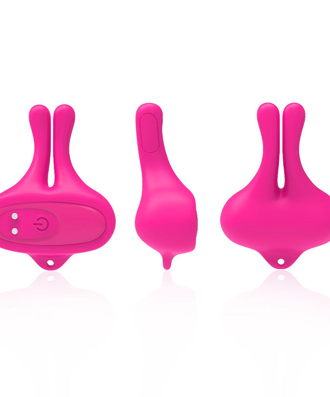 ARMONY - RABBIT SHAPE VIBRATION MAGNETIC NIPPLE CLAMPS PINK