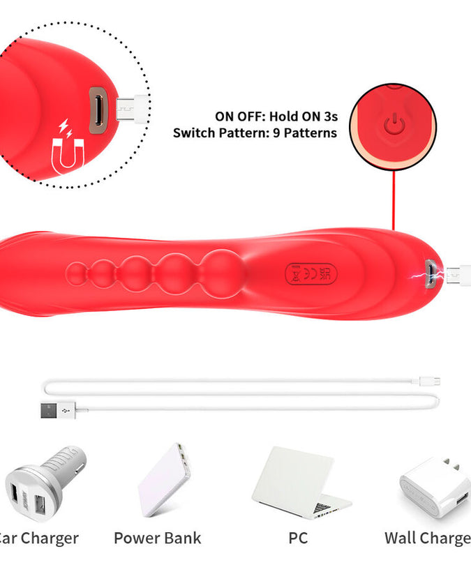 Armony – G – Spot- en clitorisstimulator vibrator rood