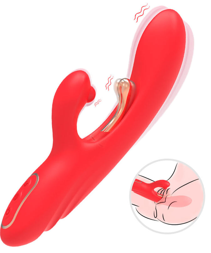 Armony – G – Spot And Clitoris Stimulator Vibrator With Oscillating Tongue Red