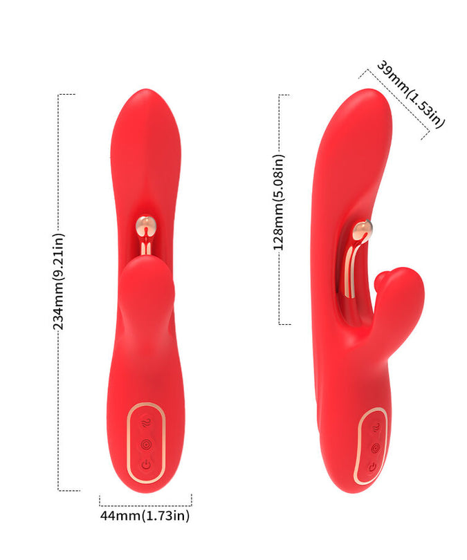Armony – G – Spot And Clitoris Stimulator Vibrator With Oscillating Tongue Red