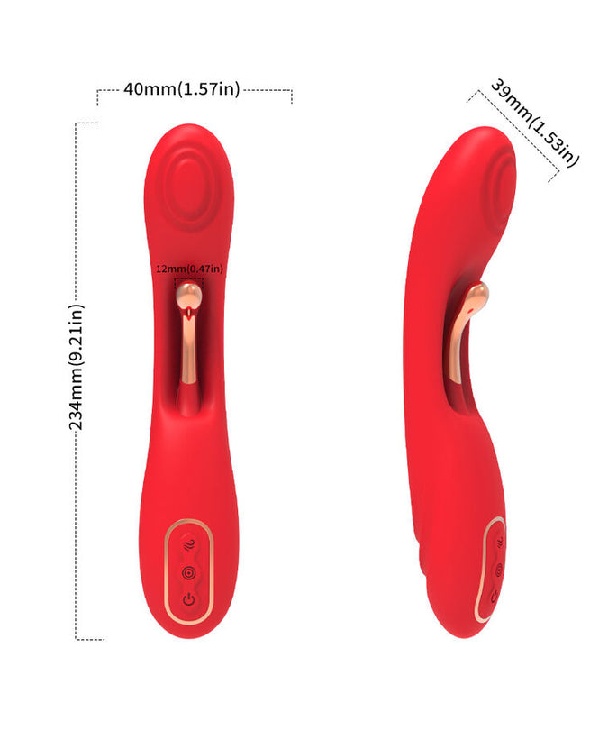 Armony – Vibrator met oscillerende tong Rood