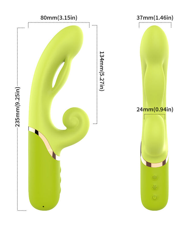 ARMONY - INFLABE POINT A TO STIMULATOR VIBRATOR GREEN