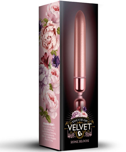 ROCKS-OFF - VIBRATING BULLET TOUCH OF VELVET ROSE BLOOM 10 SPEEDS ROCKS-OFF - VIBRATING BULLET TOUCH OF VELVET ROSE BLOOM 10 SPEEDS