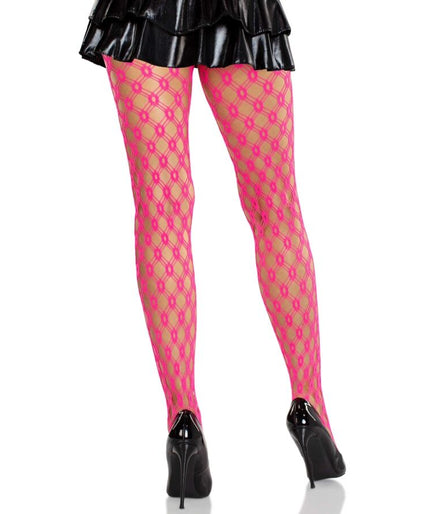 LEG AVENUE - KANTEN PANTY MET OOGJES NEONROZE LEG AVENUE - KANTEN PANTY MET OOGJES NEONROZE