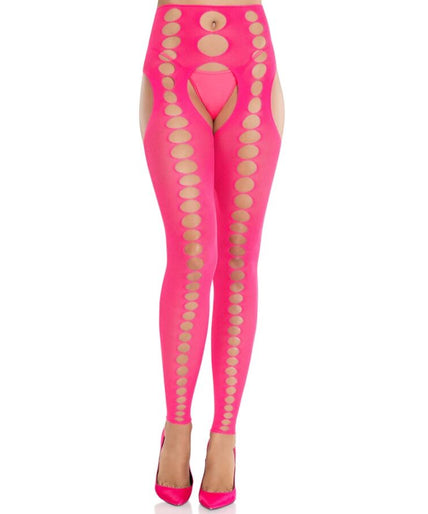 LEG AVENUE - STRAATLOZE EN NAADLOZE OPAQUE KOUSEN NEON ROZE LEG AVENUE - STRAATLOZE EN NAADLOZE OPAQUE KOUSEN NEON ROZE
