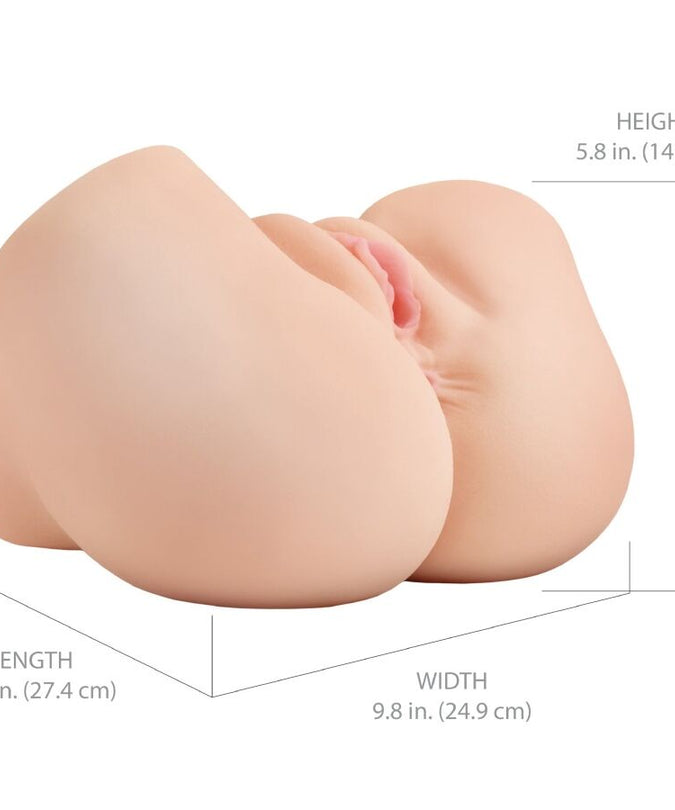 PDX ELITE - BACK THAT ASS UP REALISTIC VIBRATING VAGINA AND ANUS MASTURBATOR