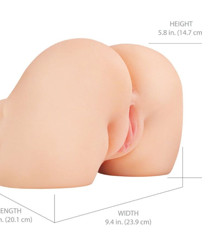 PDX ELITE - SHAKETHAT ASS REALISTIC VAGINA AND ANUS MASTURBATOR WITH VIBRATION